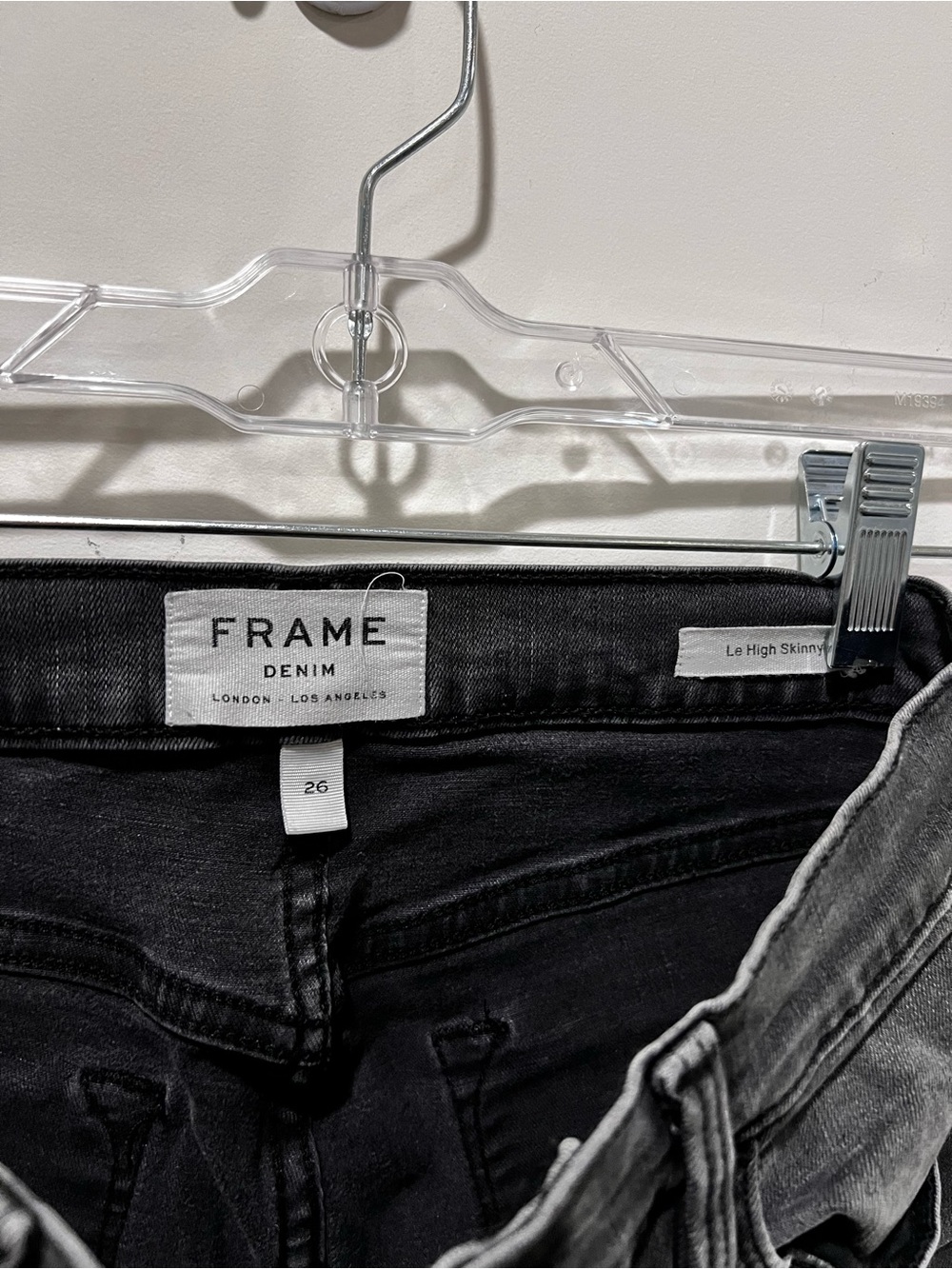 Frame Denim Le High Skinny Jeans in Black Wash - Women's